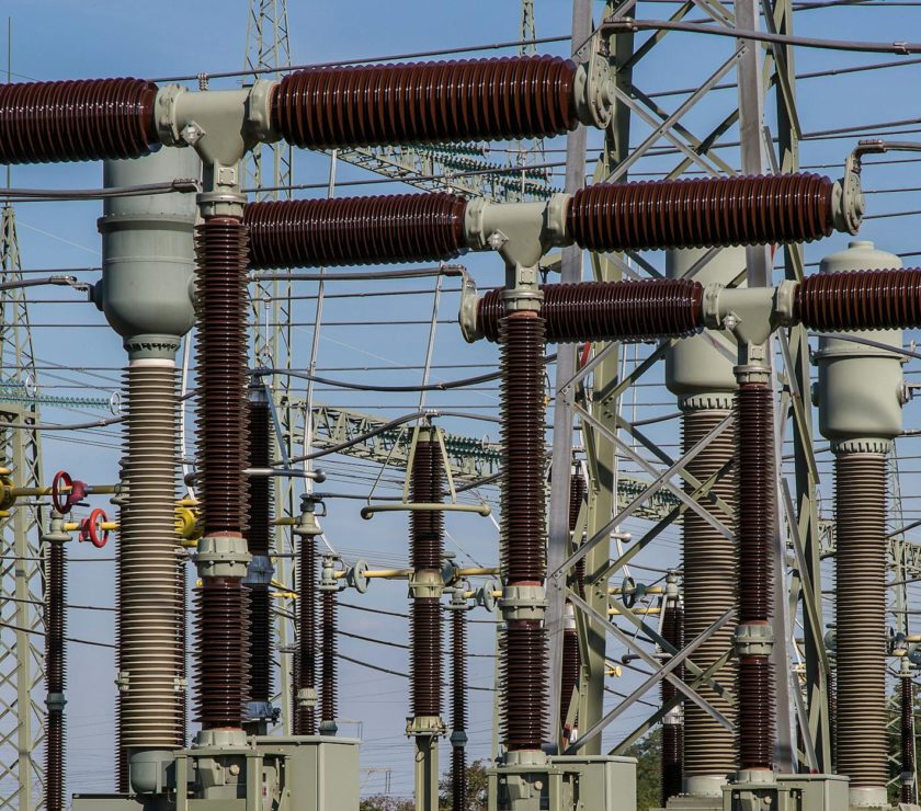 gray and black power transmission station